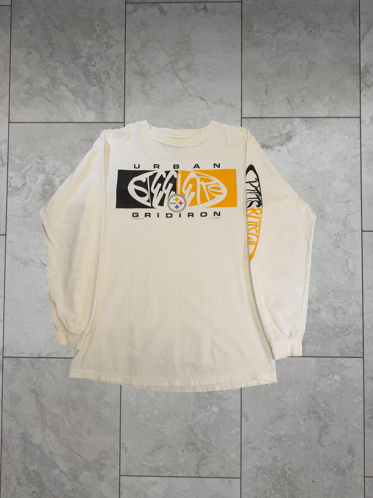 (S) 1999 Steelers Grid Iron L/S Shirt