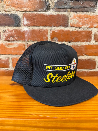 Vintage Steelers Embroidered Annco Trucker Hat (Brand New)