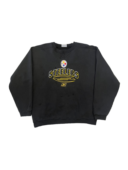 (L) Vintage Steelers Reebok Embroidered Crewneck