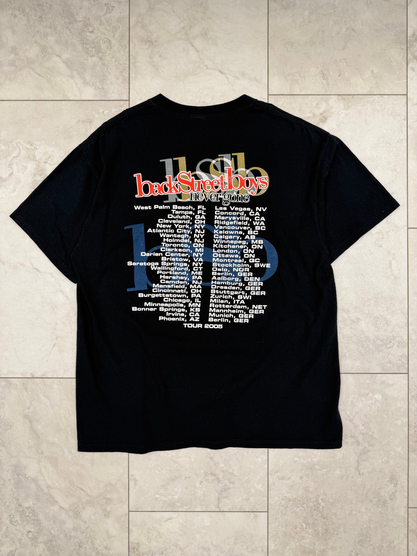 (XL) 2005 Backstreet Boys “Never Gone” Tour Graphic Tee