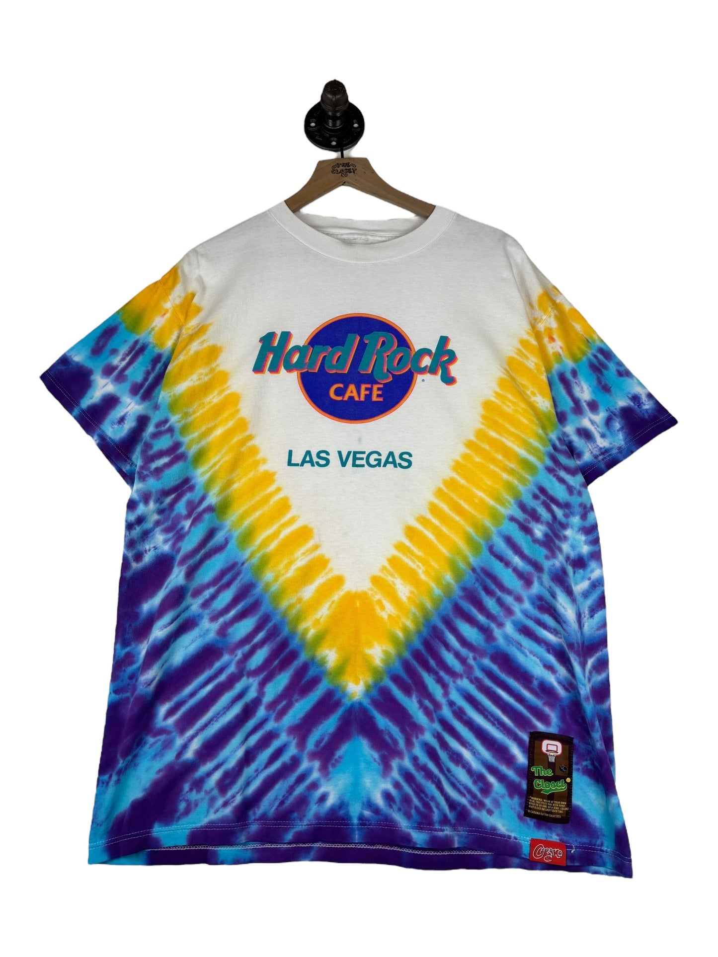 (XL) Vintage Hard Rock Café Las Vegas Tiedye Tee #13