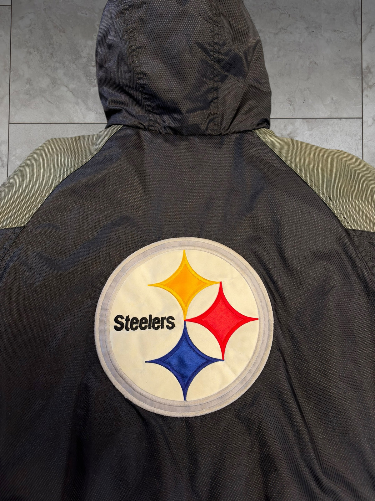 (M/L) Vintage 90's Steelers Starter 1/2 Zip Jacket