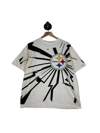 (L) 1996 Thrashed Steelers Starter Collison Tee