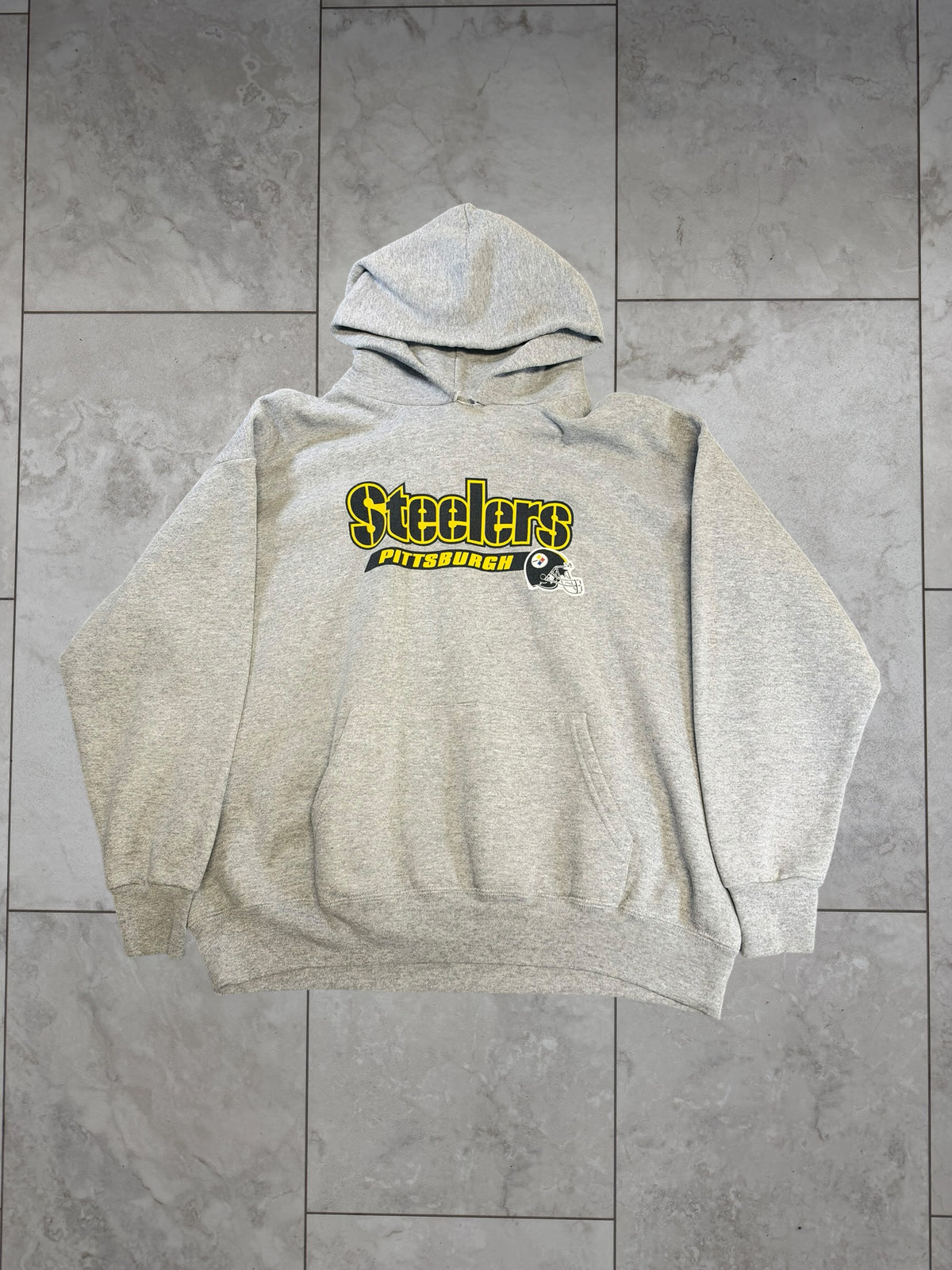 (L) Vintage Y2K Steelers Graphic Hoodie