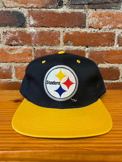 Vintage Steelers Big Logo Team NFL Snapback Hat