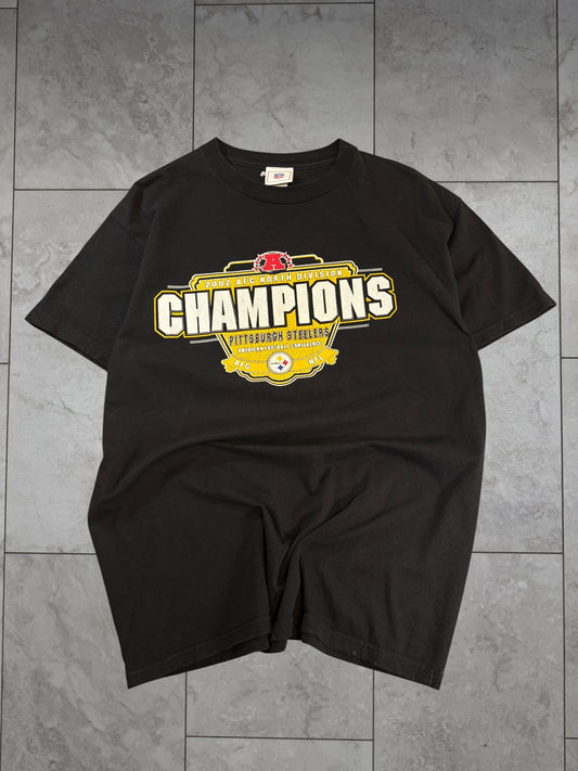 (L) 2002 Steelers AFC North Champs Tee