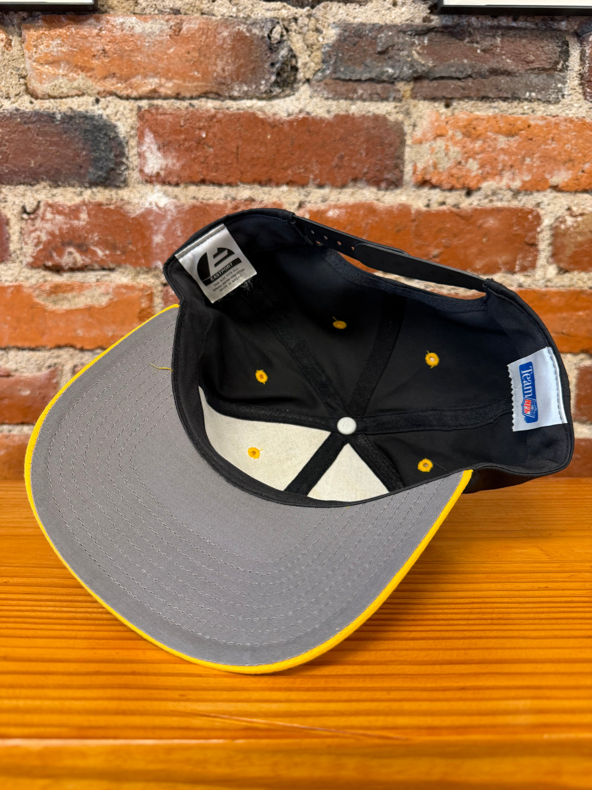 Vintage Steelers Big Logo Eastport Snapback Hat (Brand New)