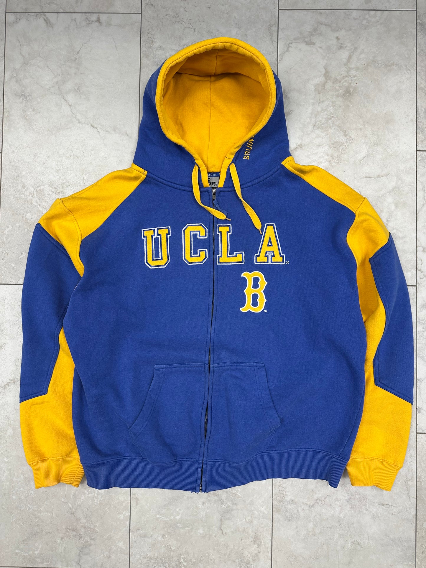 (XXL) Vintage Y2K UCLA Bruins Embroidered Full-zip Hoodie
