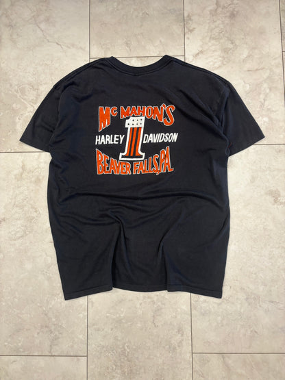 (XL) 1989 Harley 3D Emblem Street Tough Tee