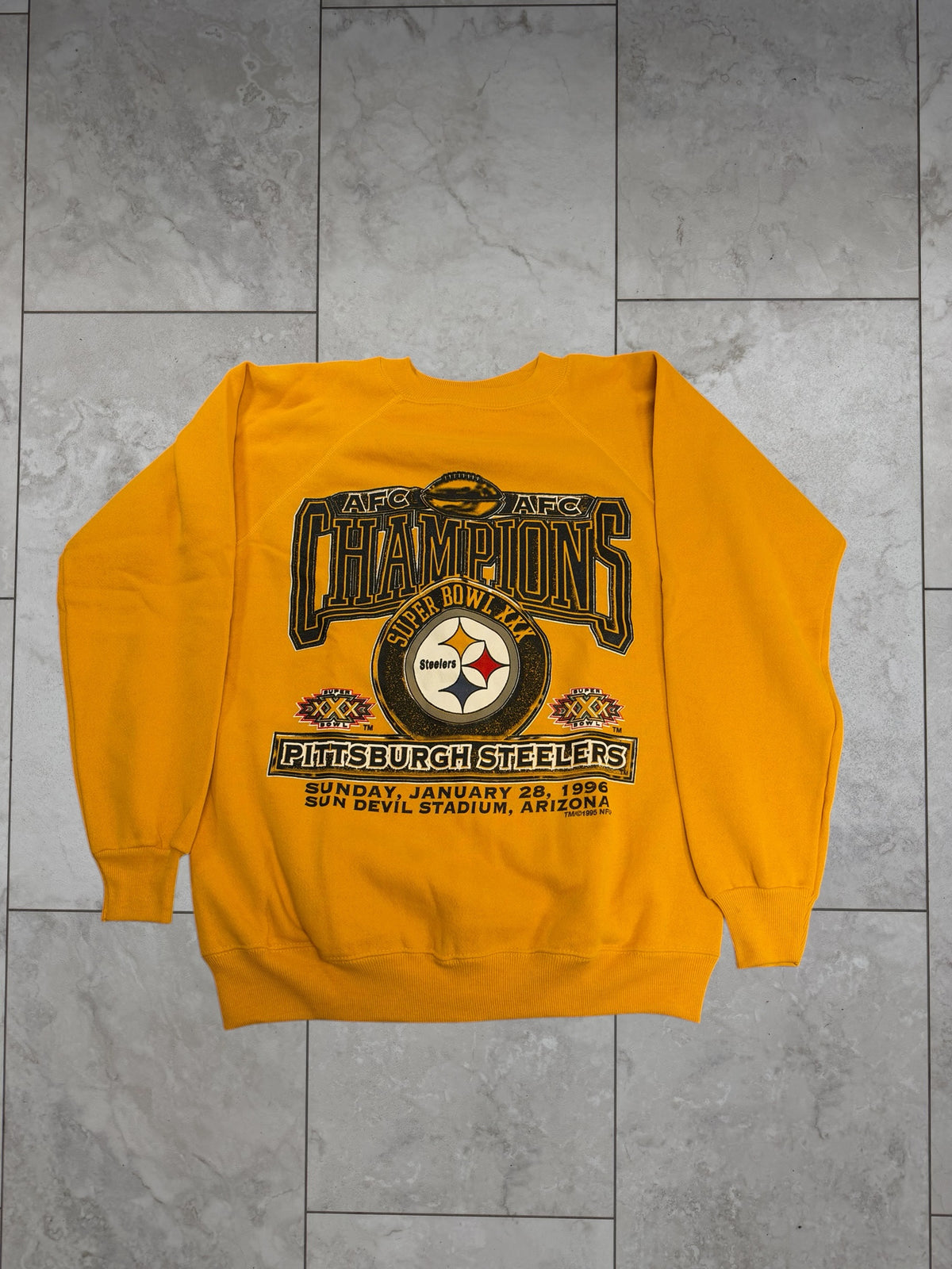 (L) 1996 Steelers AFC Champions Crewneck