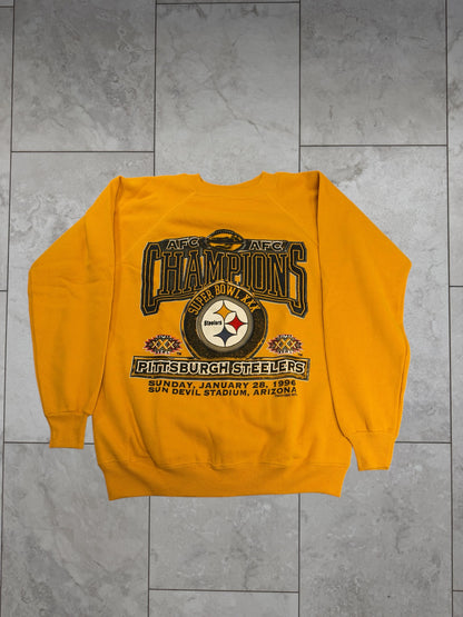 (L) 1996 Steelers AFC Champions Crewneck