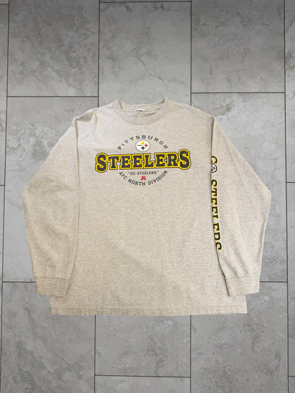 (XL) Vintage Y2K Steelers AFC North L/S Shirt
