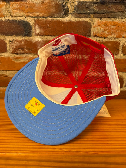 Vintage Houston Oilers AJD Lucky Stripes Trucker Hat - NEW