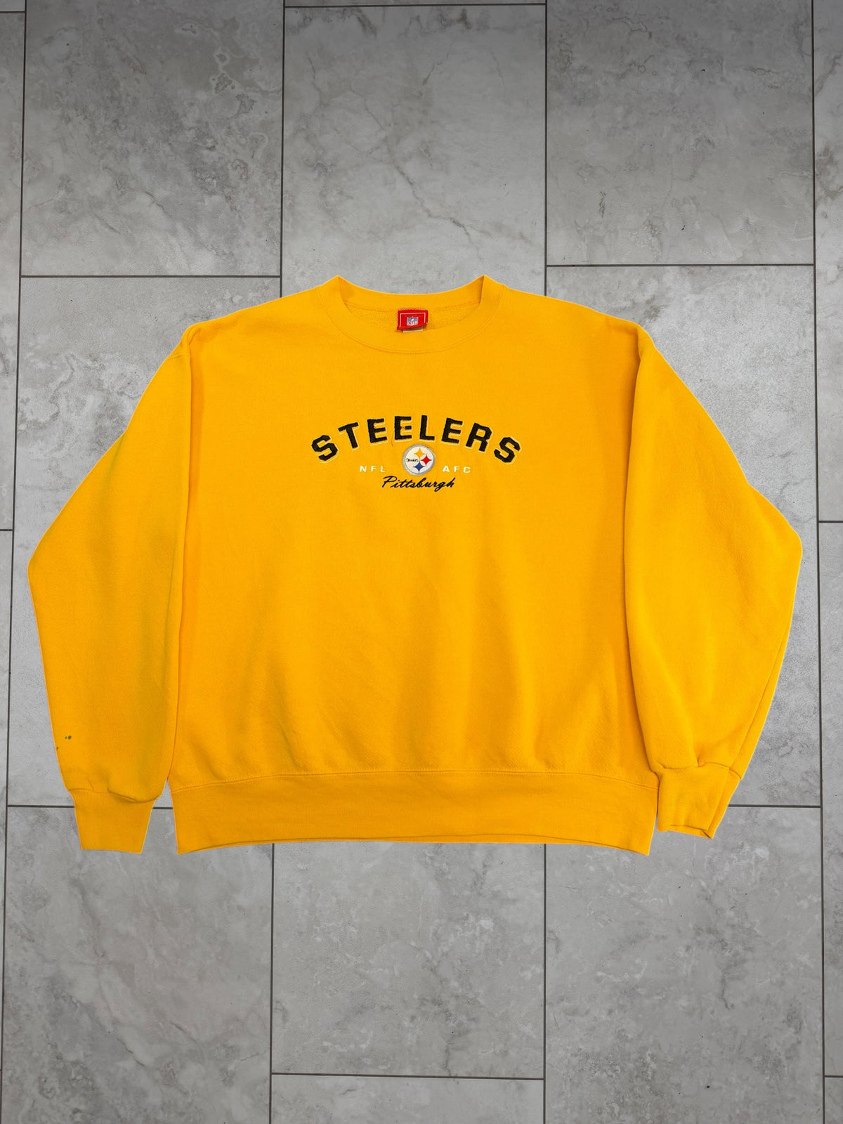 (L) Vintage Y2K Steelers Embroidered NFL Crewneck