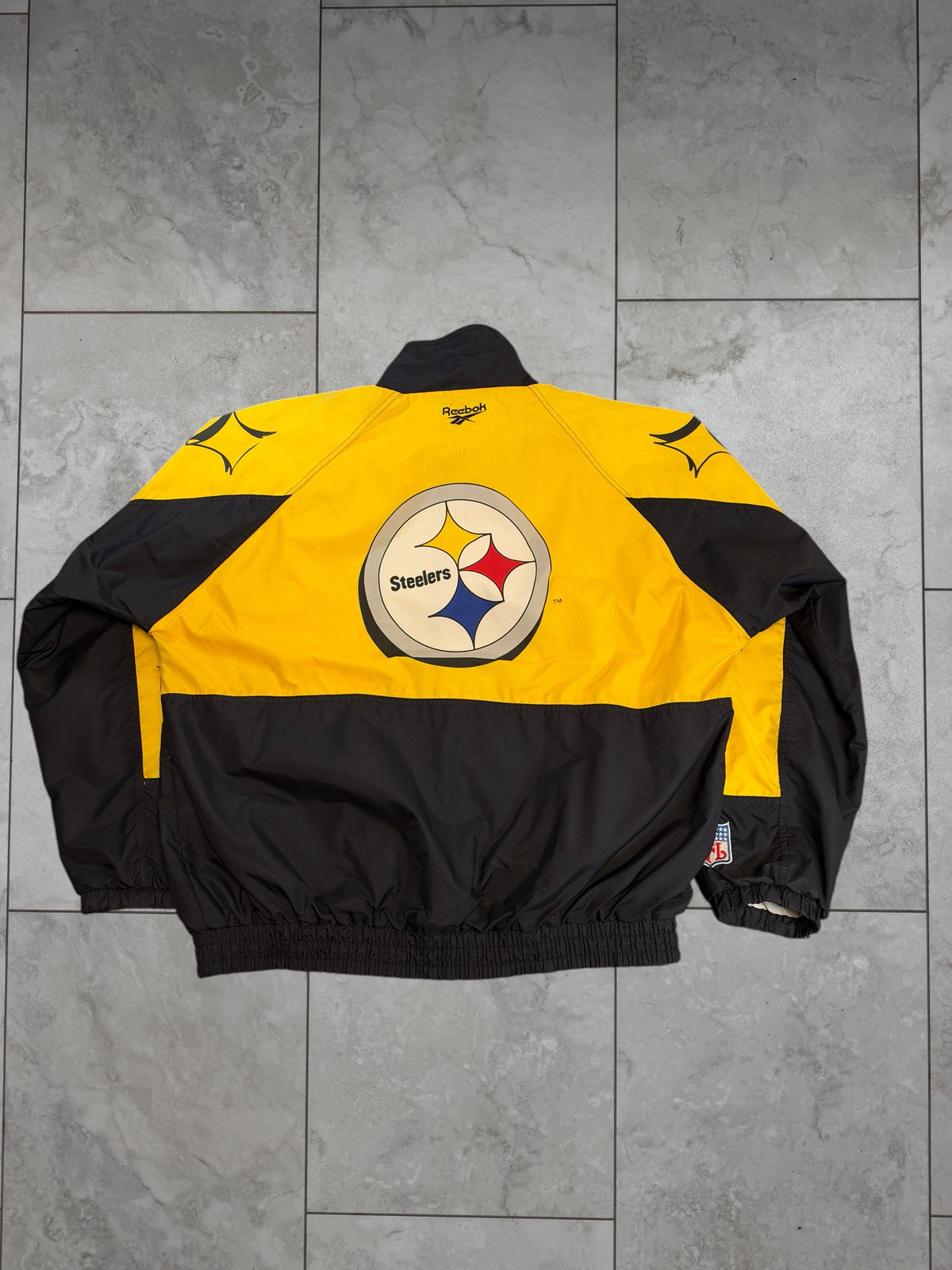 (XL) Vintage 90's Steelers Reebok Full Zip LW Jacket