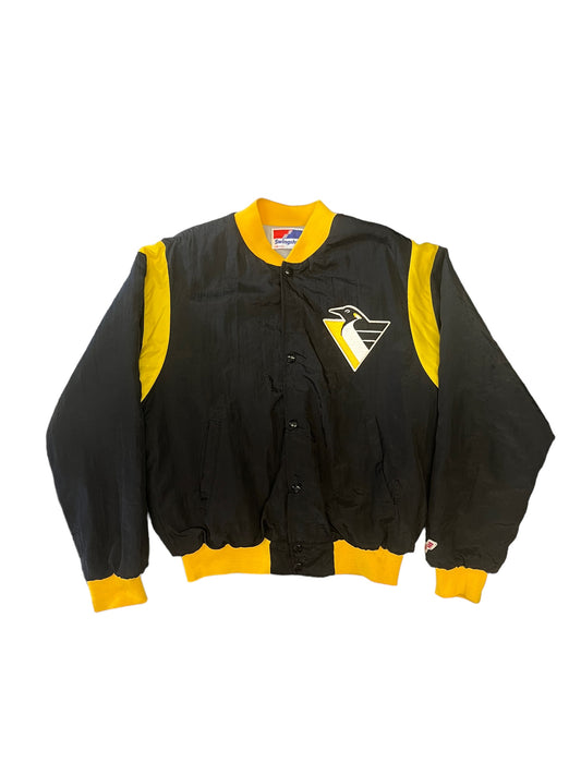 (M) Vintage Penguins Button Up Jacket