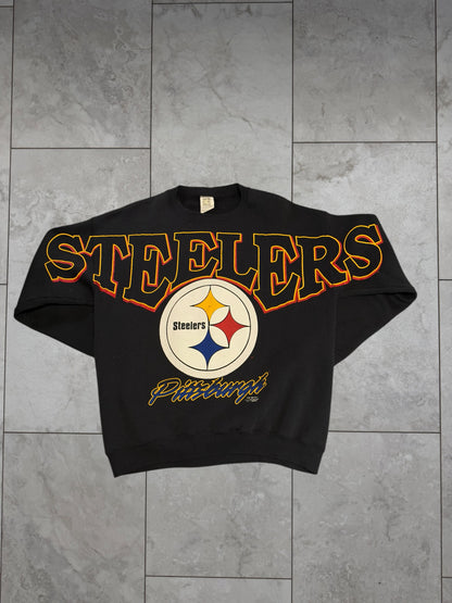 (L) 1995 Steelers Spellout Crewneck