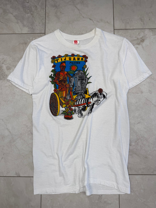 (S) Vintage 80’s Tijuana Mexico Star Wars Graphic Tee