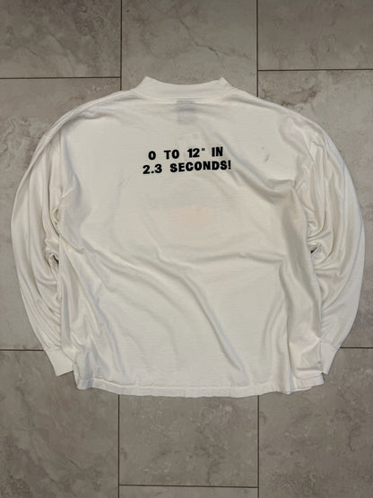 (L) Vintage 90's "Nick's Fat City Rock Hard Café" Long-sleeved Graphic Tee