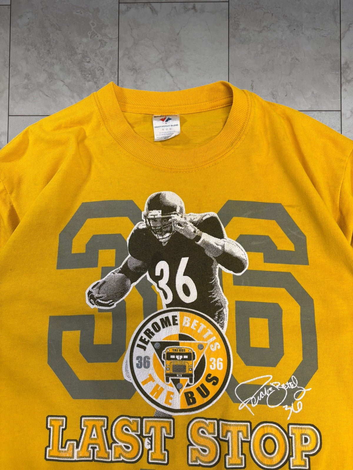 (S/M) 2006 Steelers Bettis Tee