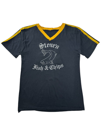 (S) Vintage "Steve's Fish & Chips" Double-Sided Tee