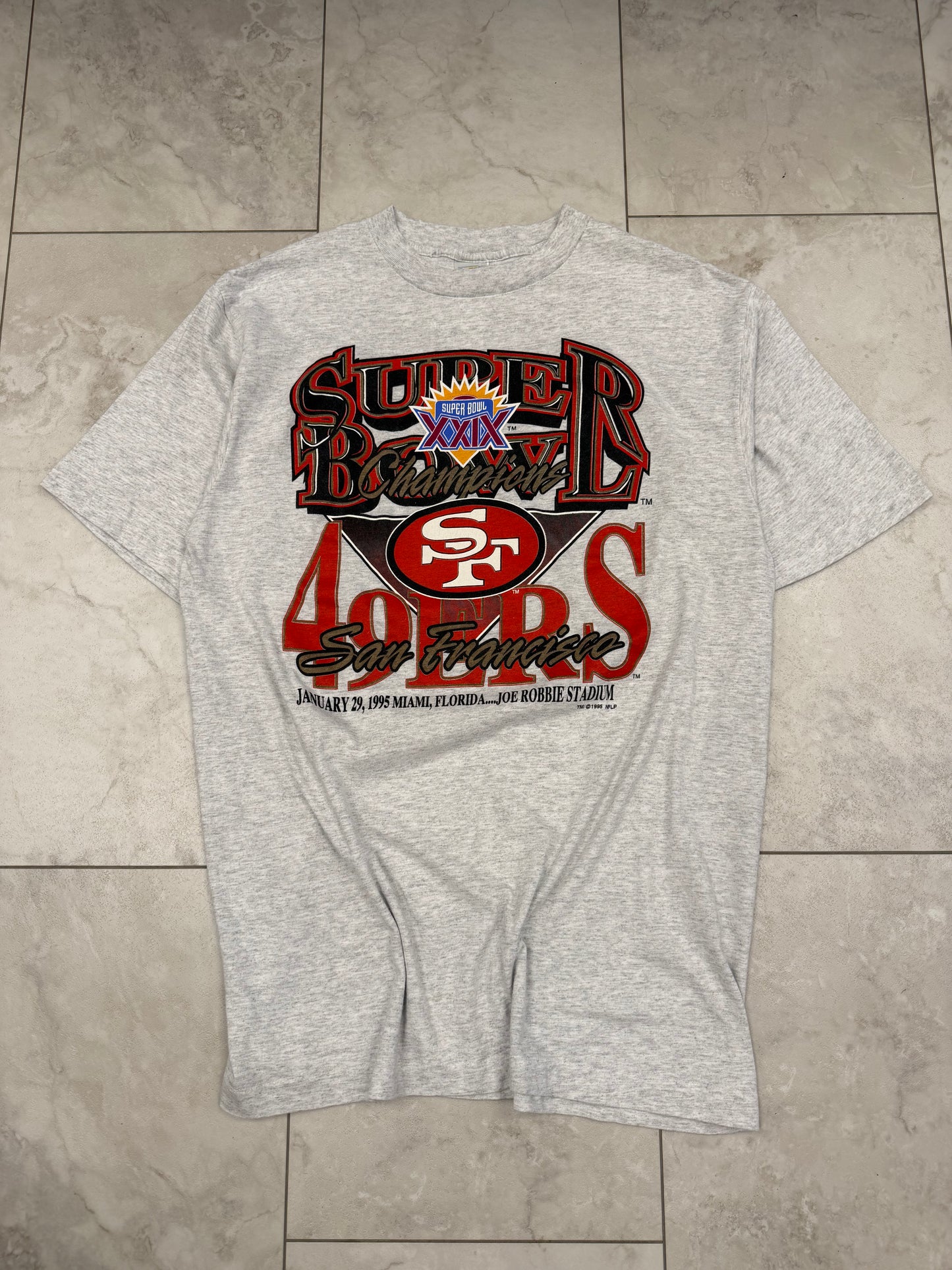 (XL) 1995 San Francisco 49ers Super Bowl Champs Graphic Tee