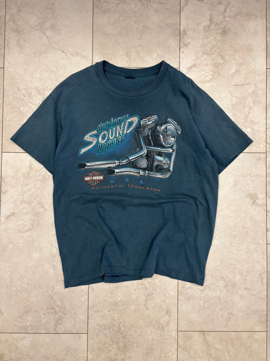 (XXL) Vintage Harley Milwuake Sound Machine Tee