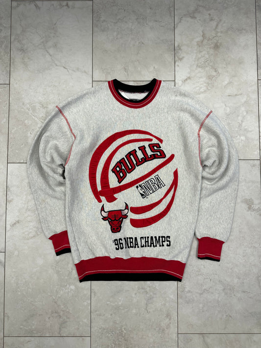 (M) 1996 Chicago Bulls Champs Embroidered Crewneck