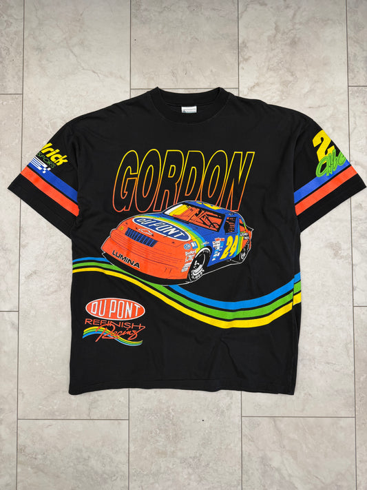 (XXL) Vintage 90s Jeff Gordon AOP Graphic Tee