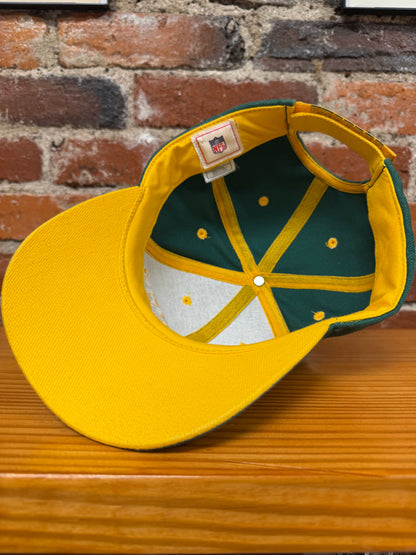 Vintage Y2K Green Bay Packers Velcro Strapback Hat