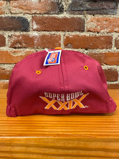 1995 Super Bowl XXIX New Era Elastic-Back Hat