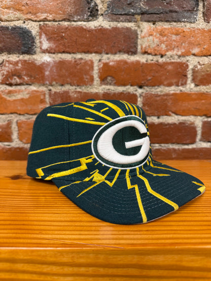 Vintage Green Bay Packers Starter Shockwave Snapback Hat