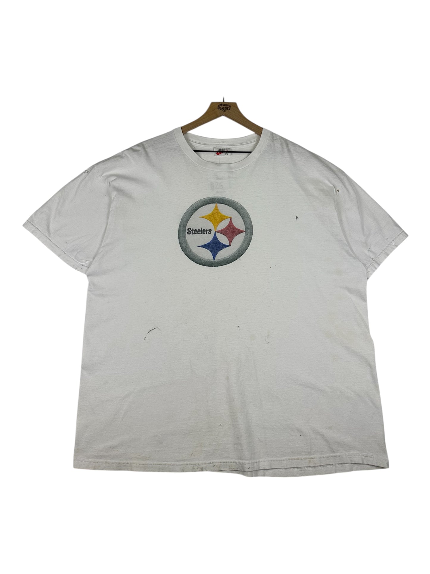 (XL) Vintage Steelers Thrashed Nike Graphic Tee