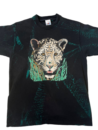 (L) Vintage Cheetah Double Sided Tee