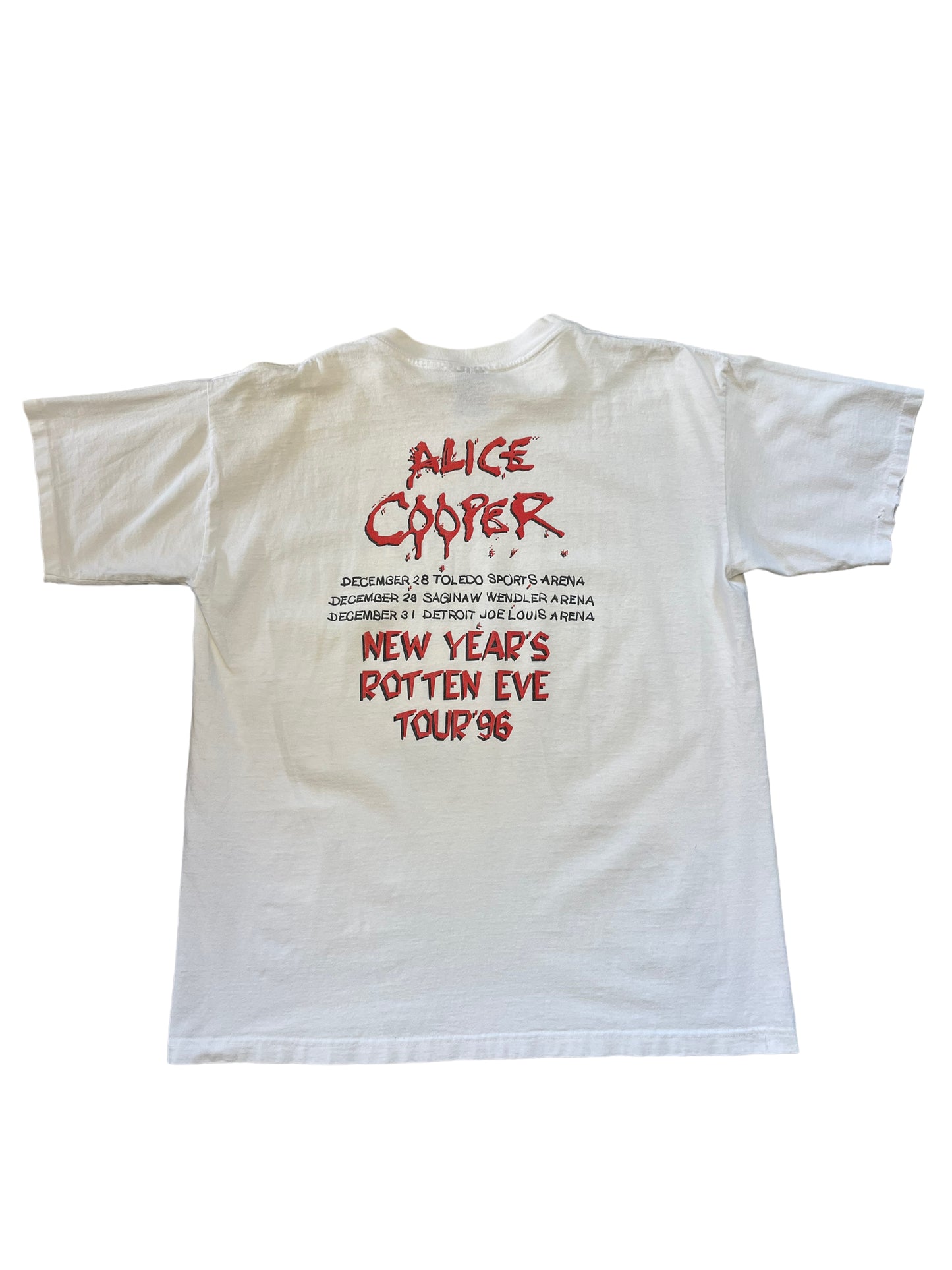 (XL) 1996 Alice Coopers Rotten Eve Tour Double Sided Tee
