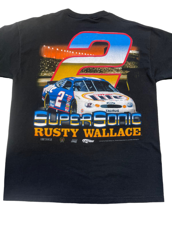 (M) Vintage Rusty Wallace Super Sonic Double Sided Tee