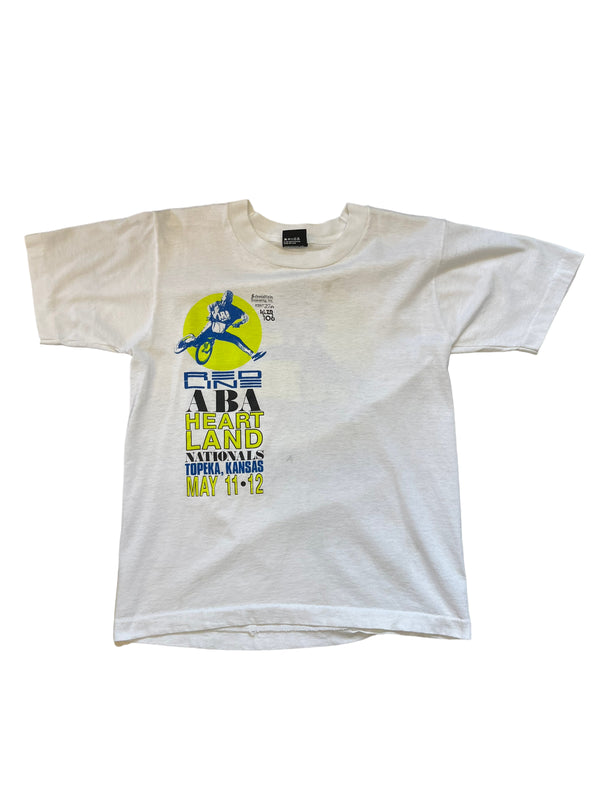 (XS/S) Vintage Bike Racing Double Sided Tee