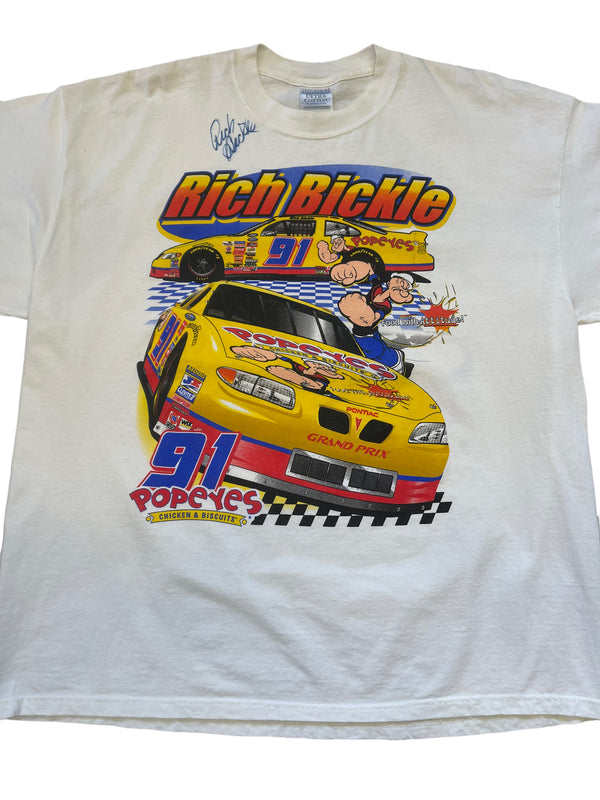(XXL) 2000 Popeyes Rich Bickle Double Sided Tee