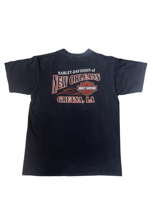 (L) 2002 Genuine Eagle Harley Tee