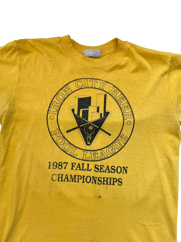 (S) 1987 Iron City Beer Pool League Tee