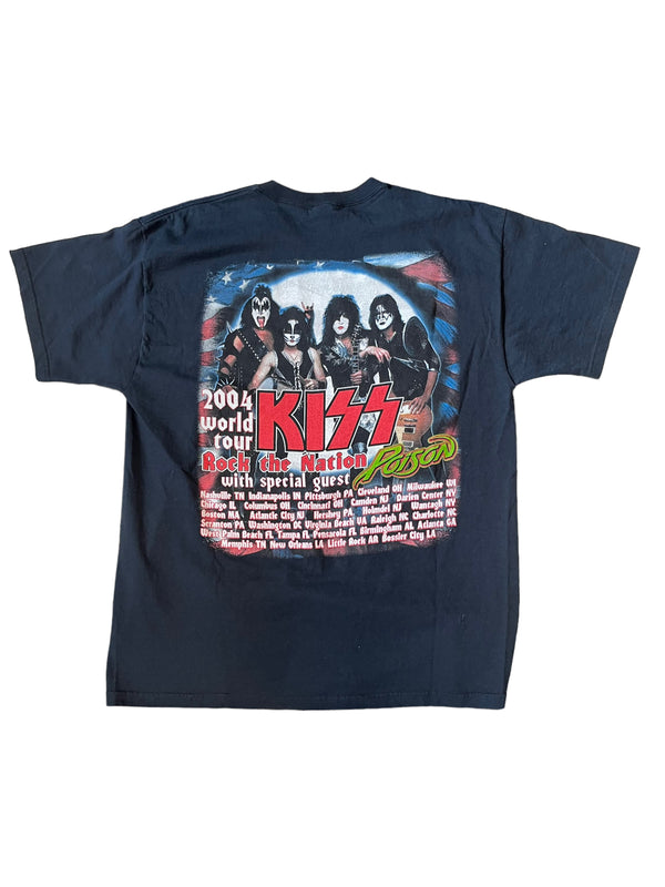 (XL) 2004 Kiss Rock The Nation World Tour Double Sided Tee