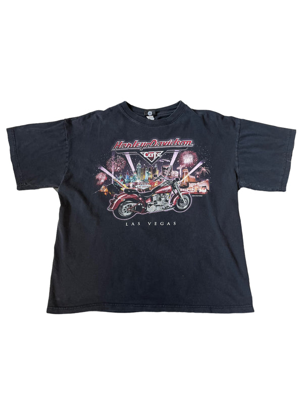 (XL) 2001 Harley Davidson Cafe Double Sided Tee