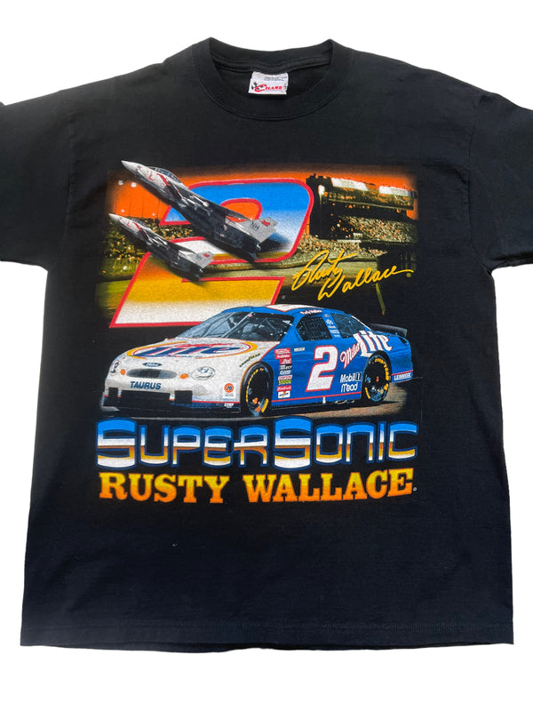 (M) Vintage Rusty Wallace Super Sonic Double Sided Tee