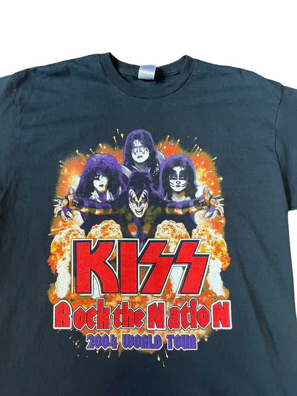 (XL) 2004 Kiss Rock The Nation World Tour Double Sided Tee