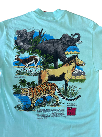 (M) Vintage New San Diego Zoo Double Sided Tee
