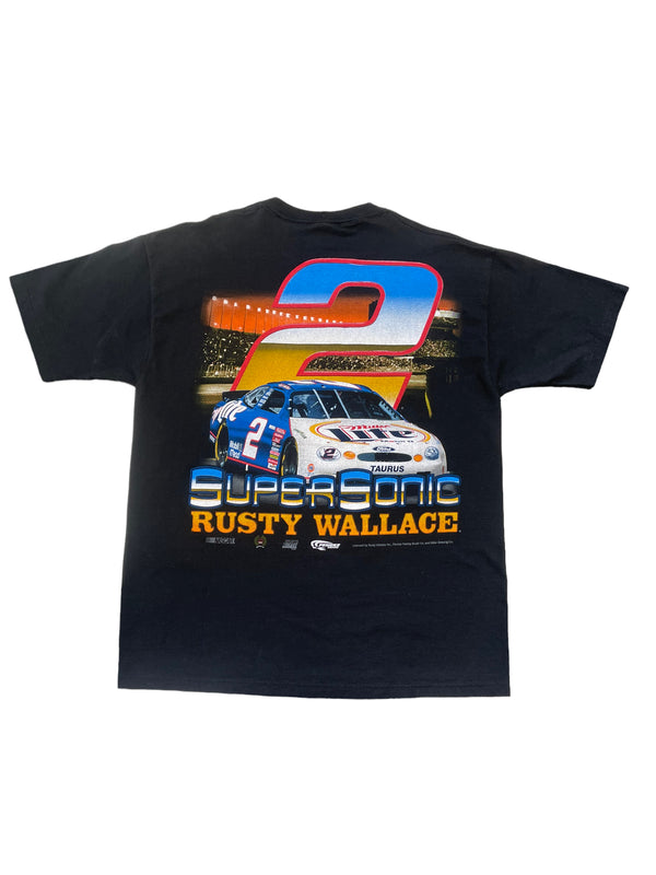 (M) Vintage Rusty Wallace Super Sonic Double Sided Tee
