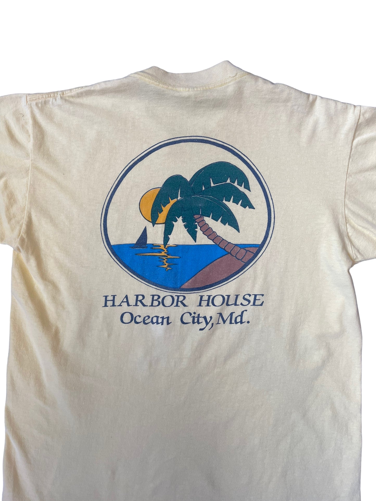 (S/M) Vintage OC Harbor House Double Sided Tee