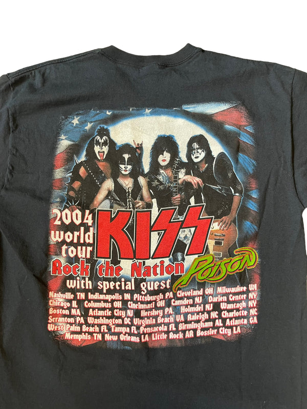 (XL) 2004 Kiss Rock The Nation World Tour Double Sided Tee