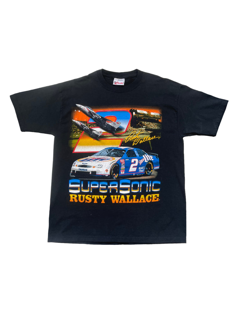 (M) Vintage Rusty Wallace Super Sonic Double Sided Tee
