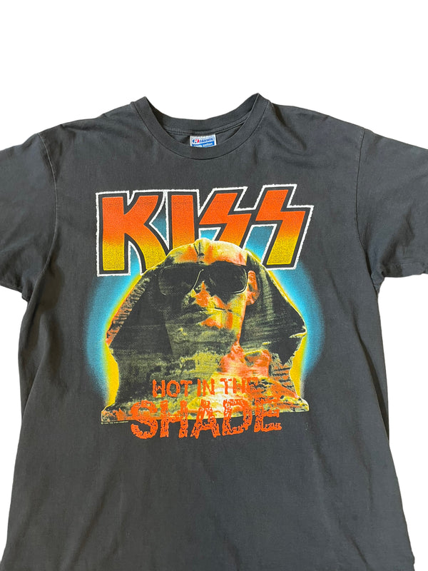 (L) 1990 Kiss Hot in the Shade Tour Double Sided Tee